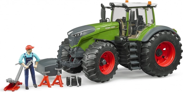Bruder traktor Fendt 1050 Vario s mechanikem a dílenským nářadím 1:16