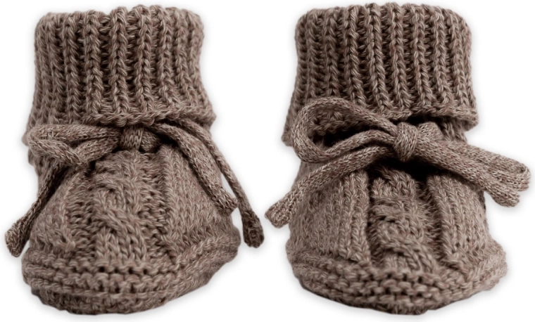 Lodger pletené capáčky knit cable buffalo 0–6 měsíců - 1 kus