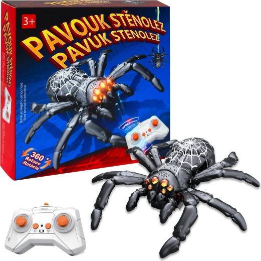 Sparkys dálkově ovládaný pavouk stěnolez