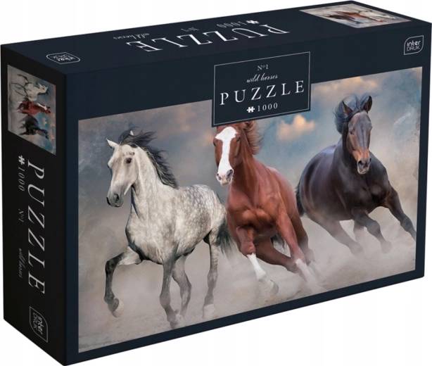 Puzzle Tři divocí koně 1000 dílků