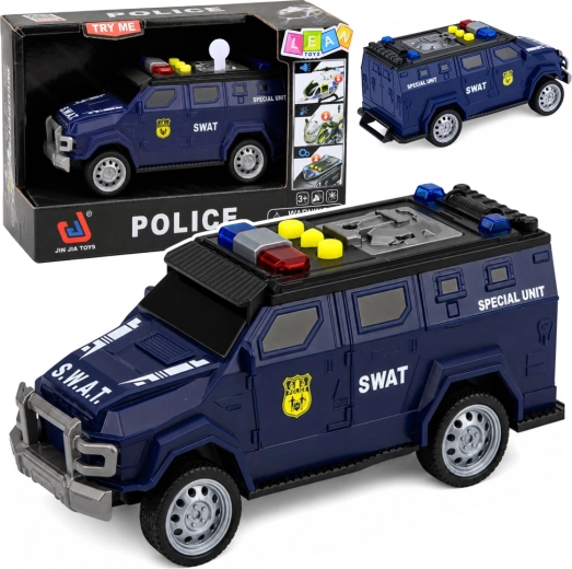 Auto jednotky SWAT se světly a zvuky 1:32, 15 cm - 1 kus