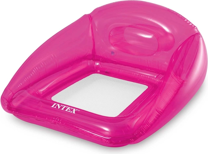 Nafukovací plovoucí křeslo růžové Intex