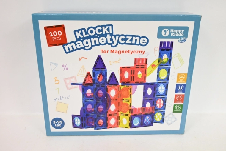 SmilyPlay magnetické stavebnice 100 dílů s kuličkovou dráhou