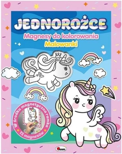 Magnety k vybarvování jednorožci
