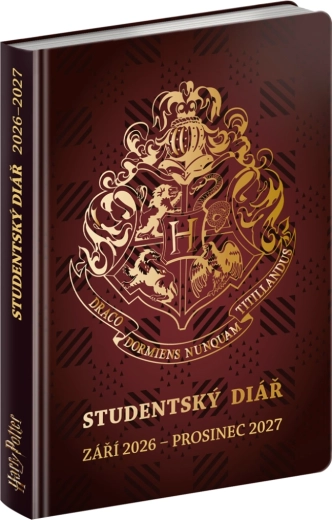 Studentský diář Harry Potter září 2026 – prosinec 2027 9,8 × 14,5 cm