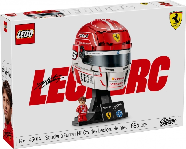 LEGO Editions kask Charles Leclerc Scuderia Ferrari HP