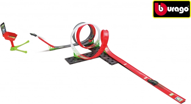 Závodní dráha Bburago GoGears Extreme SuperSonic Launch 3v1 s autíčkem