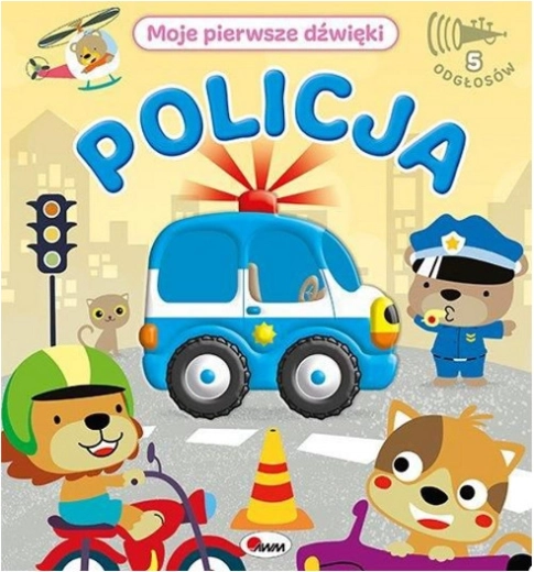 Moje první zvuky – policie, zvuková smyslová knížka