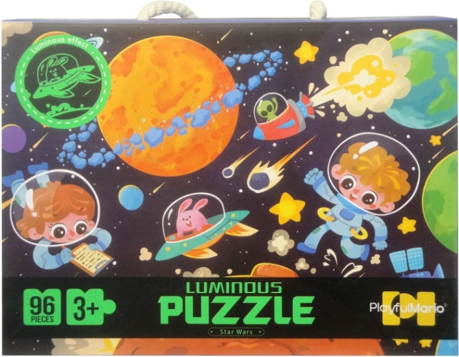 Puzzle 96 dílků svítící ve tmě