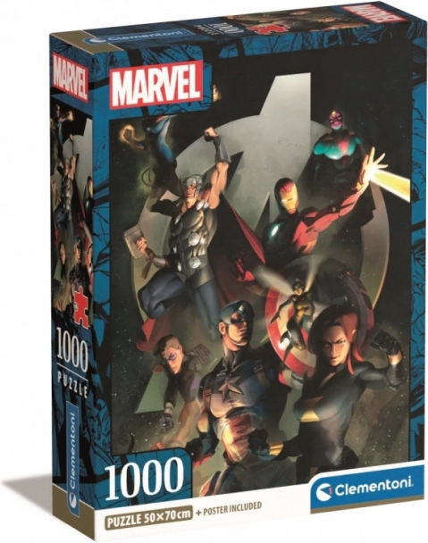Puzzle 1000 dílků Compact Marvel The Avengers