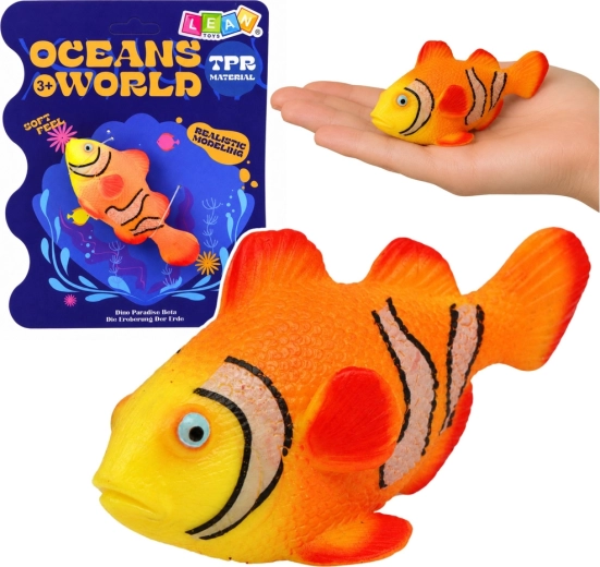 Gumová figurka klauna očkatého (břichatky) 10,5 cm
