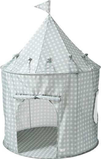 3 Sprouts dětský stan recycled gingham blue