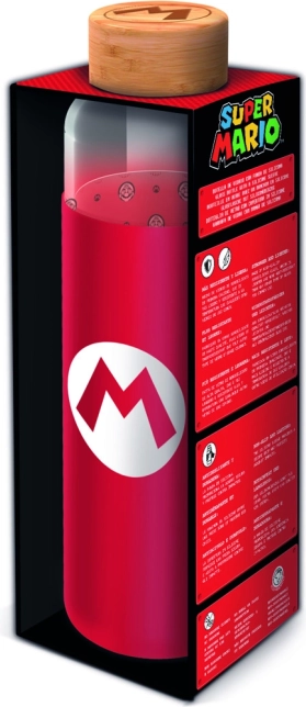 Skleněná láhev s obalem 585 ml – SUPER MARIO