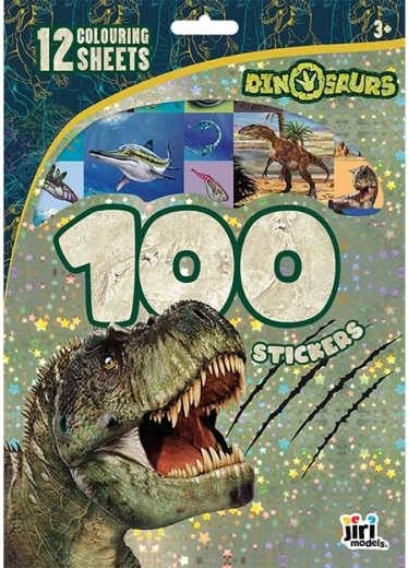 Samolepky a omalovánky dinosauři – 100 ks
