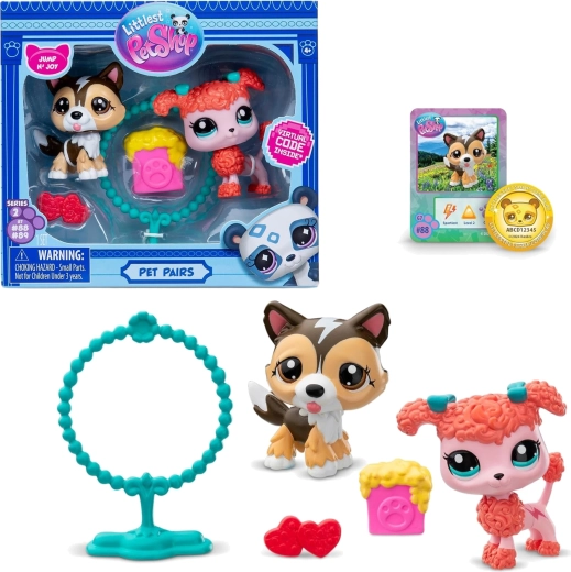 Hasbro Littlest Pet Shop Pet pairs jump n' joy sada figurek pejsků a doplňků