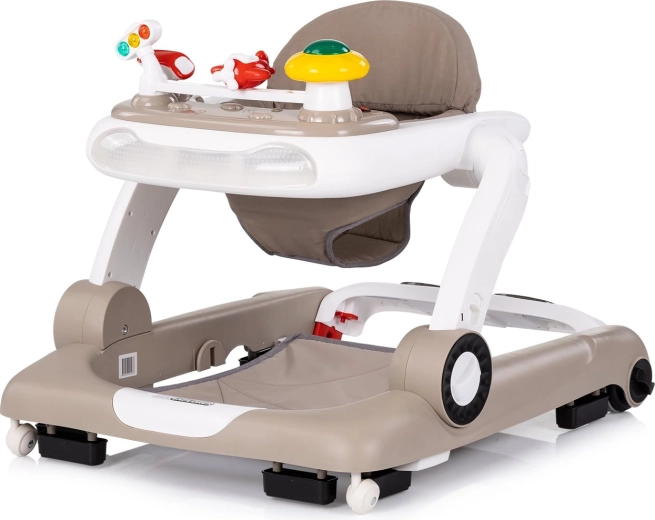 Interaktivní dětské chodítko 4v1 Little Explorer – beige