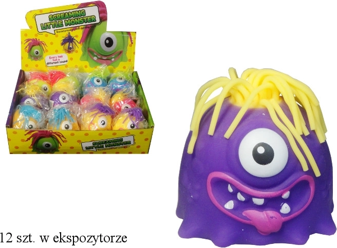 Mačkací gumový jednooký potvůrka