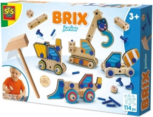 SES BRIX Junior stavebnice stavební vozidla