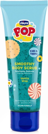 Chicco Pop tělový peeling pro děti a teenagery vanilka 150 ml
