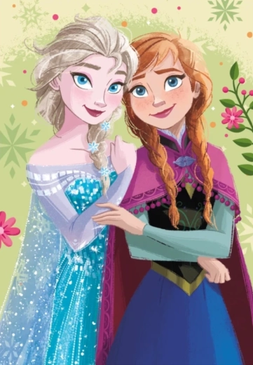 Dino puzzle s drahokamy jarní portrét 200 dílků