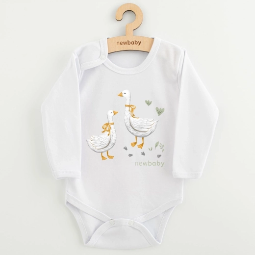 Dětské body s dlouhým rukávem New Baby Husičky, velikost 62 (3–6 měsíců)