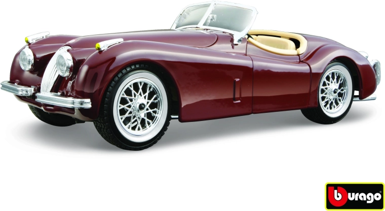 BBU Jaguar XK120 Roadster v měřítku 1:24 zelený