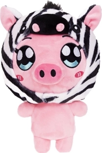 Plyšové prasátko v mikině zebra