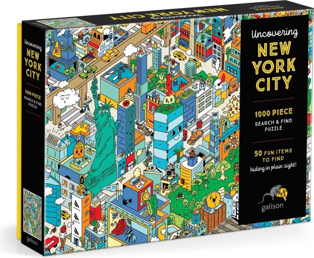 Galison puzzle hledej a najdi: poznejte New York (1000 dílků)