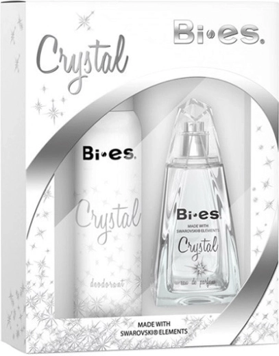 Dárková sada pro ženy BI-ES Crystal – parfémovaná voda 100 ml + deodorant 150 ml
