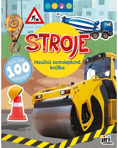 Naučná samolepková knížka stroje 6+