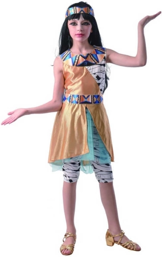 Karnevalový kostým Kleopatra pro holky, velikost M (120–130 cm)