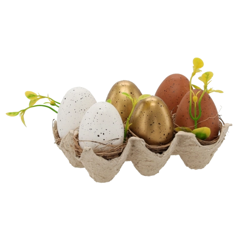 Sada velikonočních vajíček pastelových barev 6 cm – 6 ks