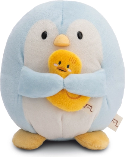 Nici MyMochi tučňák Waddle s kačenkou, plyšová hračka 16 cm v dárkovém balení