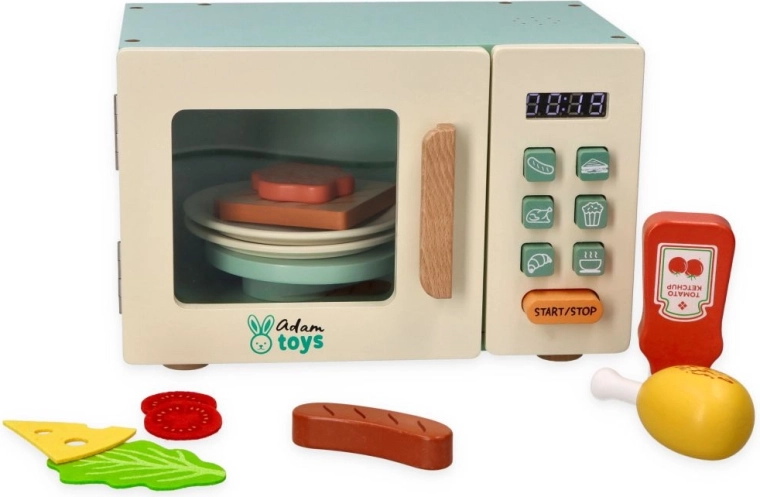 Interaktivní dřevěná mikrovlnná trouba Adam Toys