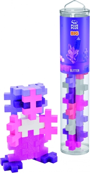 Plus-Plus BIG třpytivé kostky - 15 ks