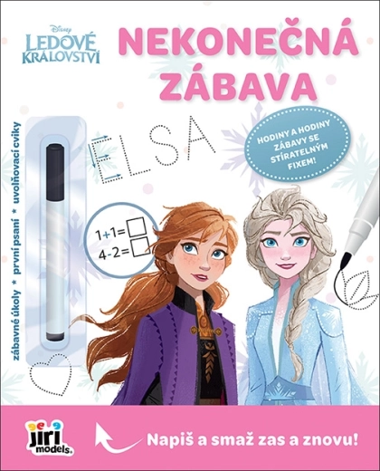 Nekonečná zábava Ledové království – stíratelné aktivity s fixem