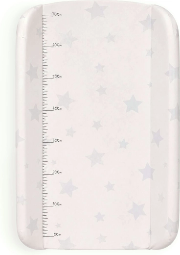 Ecotoys pevná přebalovací podložka s vyvýšenými okraji 85 × 50 cm hvězdičky