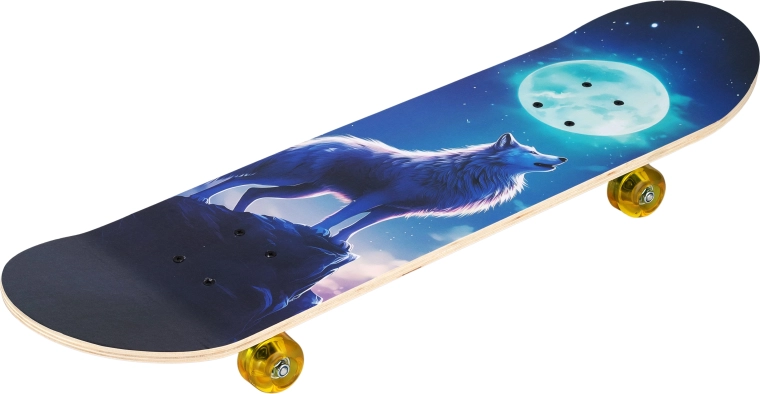 Skateboard Wolf 31" s motivem vlka