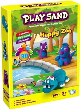 Senzorický 3D kinetický písek – zvířátka, sada pro kreativní hraní