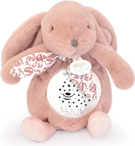 Doudou hrací skříňka s projekcí Králíček růžový