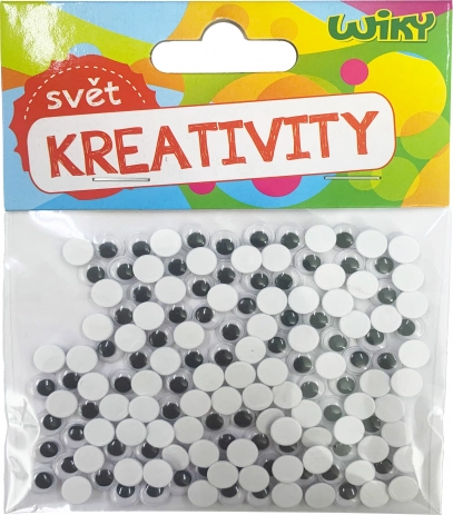 Malé pohyblivé oči k dekorování 7 mm