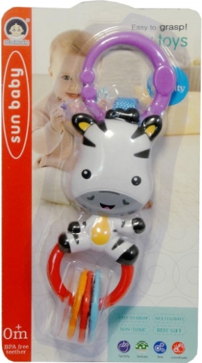 Závěsná chrastítko zebra pro miminka