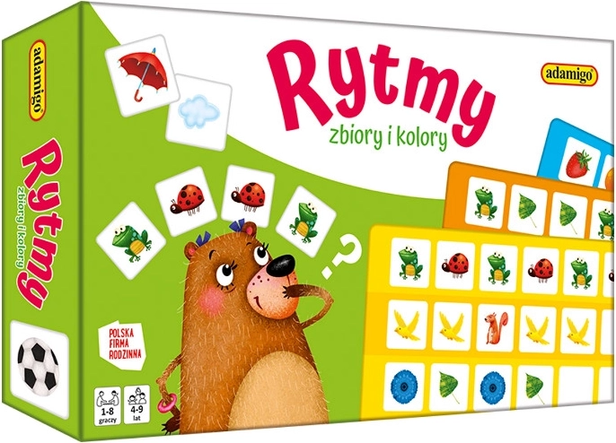 Vzdělávací hra rytmy, sbírky a barvy