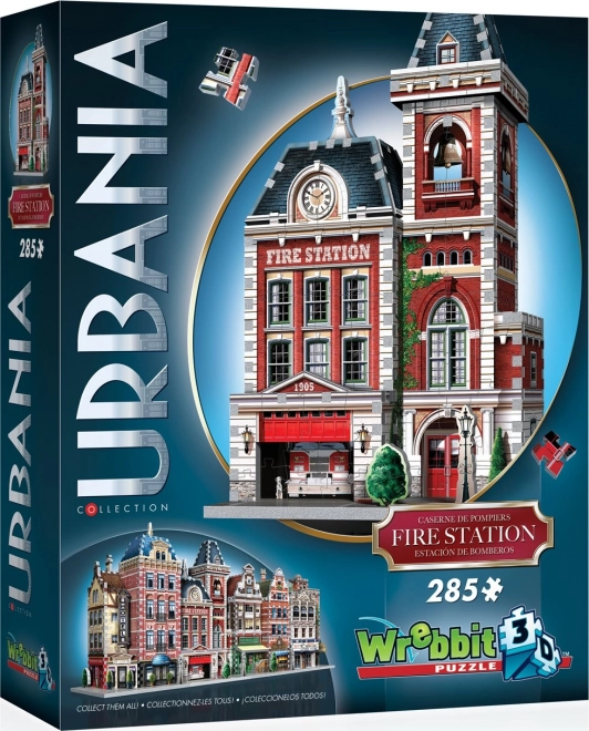 Wrebbit 3D puzzle Urbania hasiči 285 dílků