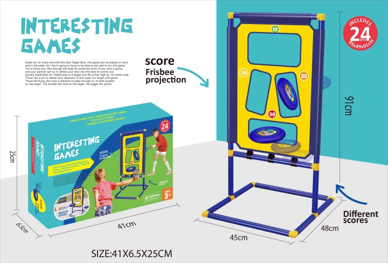 Házecí hra s terčem pro děti, 45 × 48 × 91 cm
