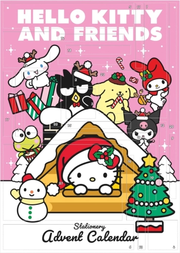 Hello Kitty a přátelé papírenský adventní kalendář