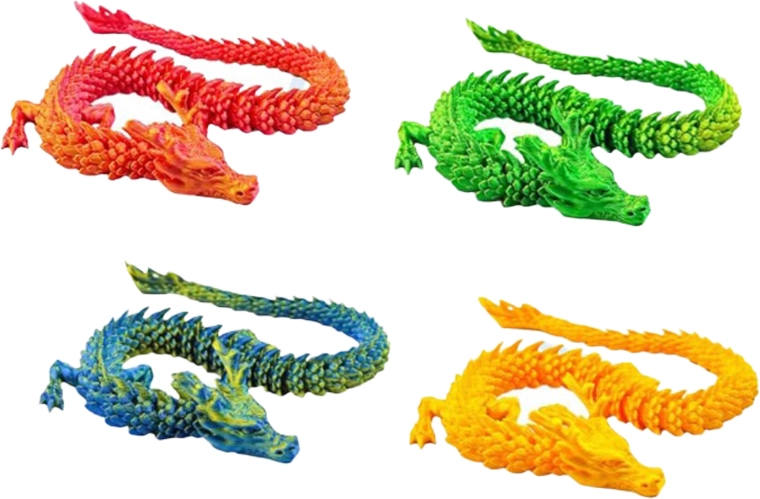 Magický čínský drak 3D 27 cm