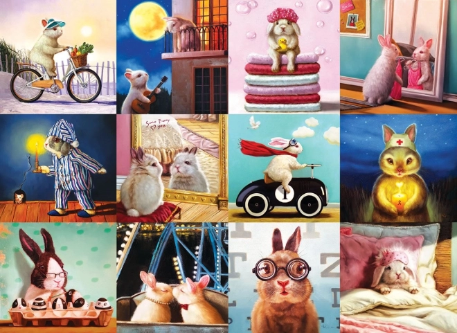 Puzzle Legrační králíci 1000 dílků