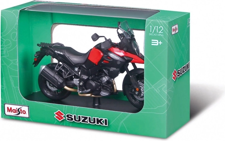 Maisto motocykl Suzuki V-Strom se stojánkem 1:12