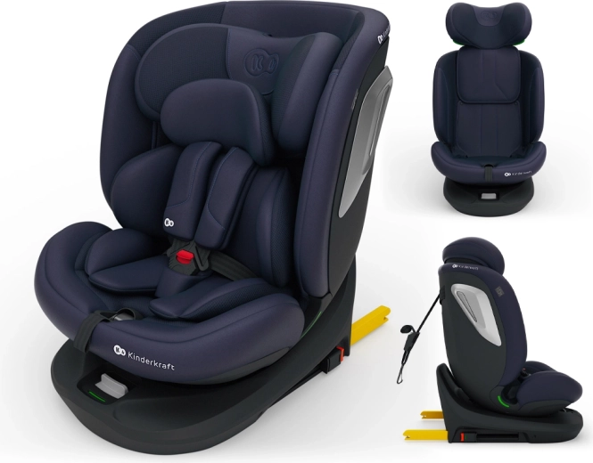 Kinderkraft i-grow 2 plus otočná autosedačka i-size 40–150 cm navy
